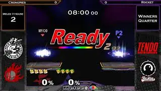 Melee @ House #2 SSBM - CronoNes (Fox) vs Rocket (Young Link) - Winners Quarter