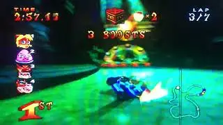 CRASH NITRO KART PS2 DEEP SEA DRIVING LAPS 7 COCO BANDICOOT 