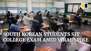 Coronavirus: South Korea students take university entrance test despite Covid-19 resurgence