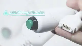 Nurse Call Green Button Cable with 5-Pin Pogo Pin Connector for Hospital Medical Equipment |