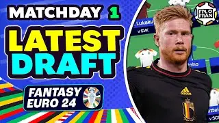 EURO FANTASY MD1 MY LATEST DRAFT | Euro 2024 Fantasy Football