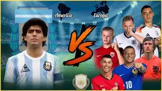 Maradona 🆚 Europan Players🏆🔥(Mbappe-Ronaldo-Cruyff-Griezmann)💪