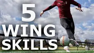 5 EASY WINGER Match Skills Tutorial | Easy Step By Step Football Dribbling Skills For Footballers
