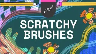 Procreate Brush Demo | Procreate Rake Texture Brushes 22-Pack