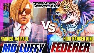 Tekken 8 | MD Luffy 19 (Paul) vs Federer2009 (King) | High Level Ranked Match Replay
