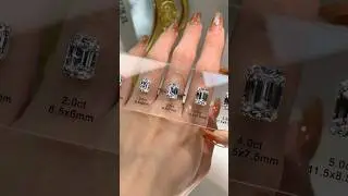 Emerald-cut diamond, see what size diamond ring is suitable for you!#Cultivate diamonds #emerald