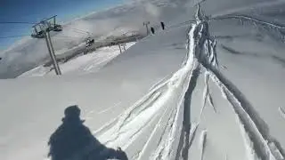 First powder ski run of 2020 in gulmarg kashmir