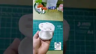 DIY Clay Mushroom Paint Brush Stand | Cute & Easy Desk Organizer Idea |craftingwithviji