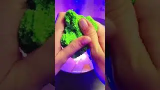 Most Satisfying Green Foam Slime Crushing 💚 ASMR #asmr #satisfying #slime #foamclay #relax
