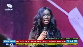 Dew Jemima Wilson on Delta Television Asaba Main News 19/3/2021