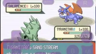 Epic Battle: Tyranitar vs Salamence (Against Ace dome Tucker at Battle Frontier Emerald)