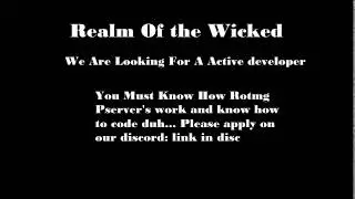 New ROTMG pserver(NOT UP YET LOOKING FOR DEV