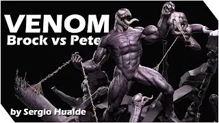 Venom (Brock vs Peter) Statue | Zbrush Sculpt Timelapse - Proccess | Sergio Hualde