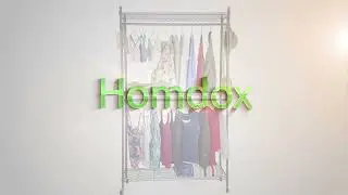How to install 3 Shelves Wire Shelving Clothing Rolling Rack