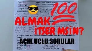 12. Sınıf Din Kültürü 1. Dönem 2. Yazılı