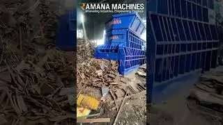 Automatic Container Shearing Machine &ndash; Heavy Duty Scrap Processing | Ramana Machines #baler #scrap