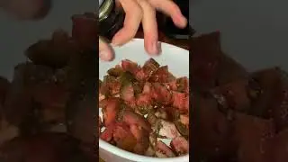 ODDLY SATISFYING Grinding PEPPER Sound Effects | ASMR PEPPER ON TOMATOES #reels #sound #shorts