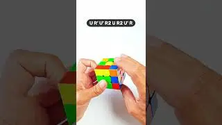 F2L na plecy, gdy krawędź jest w slocie z przodu