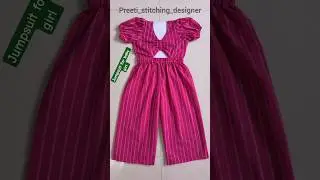Jumpsuit making for baby girl | DIY #jumpsuit #babygirl #ytshort #trending #virslshorts #sewinghacks