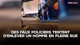De faux policiers tentent d&rsquo;enlever un homme en pleine rue au Bourget｜TF1 INFO