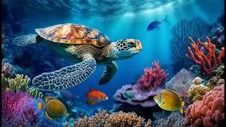 Ocean Calm 🌊🎹 | 3 Hours of Beautiful Fish, Peace & Deep Sleep Music