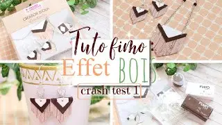 // Tuto fimo / crash test : l'effet bois \\ avec un kit bijoux graine créative