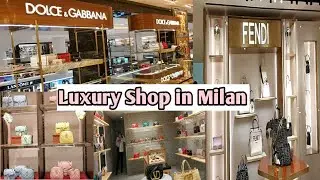 Luxury shopping in Milan,Fendi,Gucci,D&Gand LV