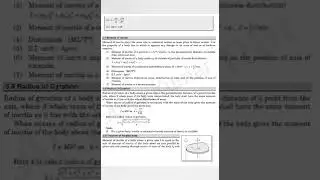 Short Notes_System of Particles and Rotational Motion📝_Physics Class 11th_ #shorts