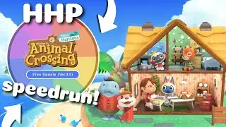 SPEEDRUNNING HHP using a wheel and a timer...what could go wrong?| Animal Crossing New Horizons