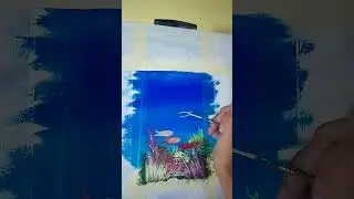 Painting Coral Fish - Acrylic Painting #painting #art #acrylicpainting #fish #shorts #fyp #artwork