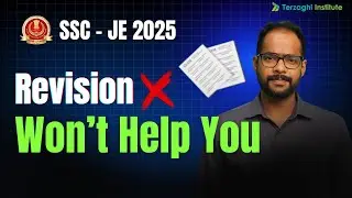 SSC JE 2025 🔥 Score Booster  | Crack SSC JE Exam Easily | Terzaghi Institute