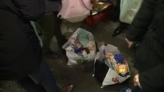 Distribution d'invendus pour d&eacute;noncer le gaspillage alimentaire
