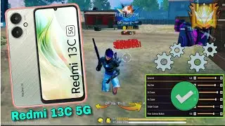 (Redmi 13C 5G) ✨Free Fire Headshot Sensitivity Setting 📲2026 Best Sensitivity Settings ⚙️ Free Fire 