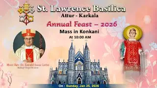 St Lawrence Basilica, Attur | Annual Feast | Day 1 | Mass in Konkani | Daijiworld Udupi