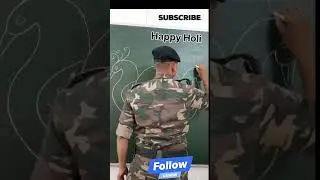 Happy Holi 2024 #drawing #art #navodayan #army #commandoacademy #police #sketch #viral #viralvideo
