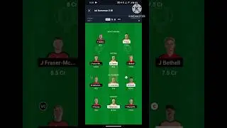 SCO VS REN BBL DREAM 11 BEST TEAM #shorts