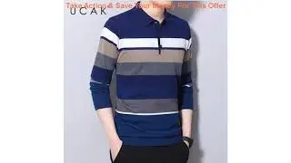 Review UCAK Brand Fashion Stripe Sweaters Men Clothing Streetwear Autumn Winter Pullover Homme  Tur