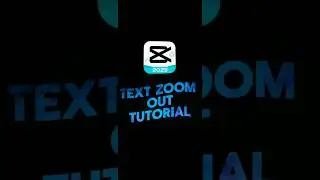 Text Zoom Out Effect Tutorial | CR7 Edit Using CapCut | #shorts #capcut