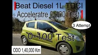 Chevrolet Beat 0-100 Acceleration Test🔥🔥 || शेवरले बीट || ODO 1,40,000 Km ||🔥🔥