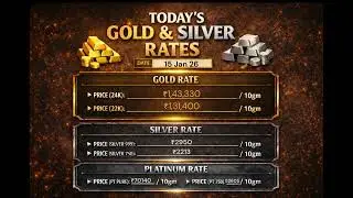 Today&rsquo;s Gold & Silver Rate - (15th Jan 2026) | Gold Price Update | Silver Price Update