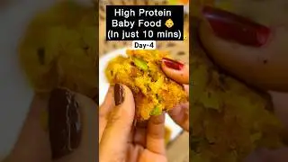 Day 4/7 | Soya Veggies Tikki for Babies | High Protein Weight Gain Recipe | Healthy Finger Food
