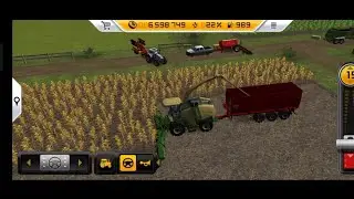 Fs 14 Me Makka Ki Fasal Ko Green Harvester Se Kese Kate New #fs14 #farming #atozgaming