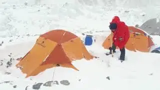 K2 BASE CAMP WITH FERRINO SVALBARD TENTS