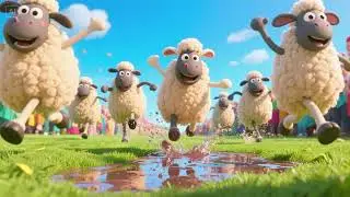 Puddle Jumping Sheep Parade 🐑💦 | Fun Movement Song for Kids