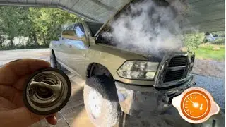 How to fix an overheating 6.7 Cummins! Thermostat replacement 