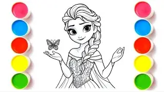 How to Draw Elsa from Frozen | Beautiful Princess Drawing Step by Step | Disney Princess Drawing 