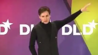 Павел Дуров и Джимми Уэйлс на DLD Conference 2012