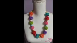 Collana con sfere e perline 🧶📿 Uncinetto facilissimo