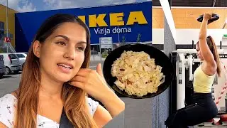 KAJ JEM ČEZ TEDEN, IKEA TRIP, VRTNARJENJE NA BALKONU, FITNES | Vlog #111 | FINA JASMINA