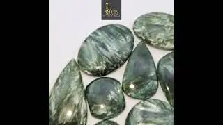 Natural seraphinite Cabochon Gemstone, Loose Gemstone lot